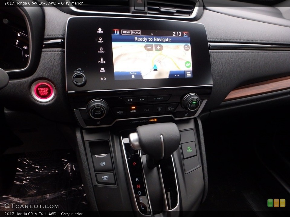 Gray Interior Controls for the 2017 Honda CR-V EX-L AWD #118292261