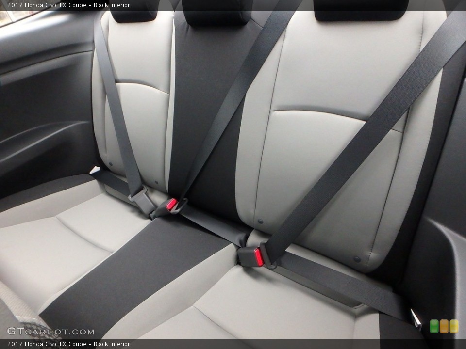 Black Interior Rear Seat for the 2017 Honda Civic LX Coupe #118294056
