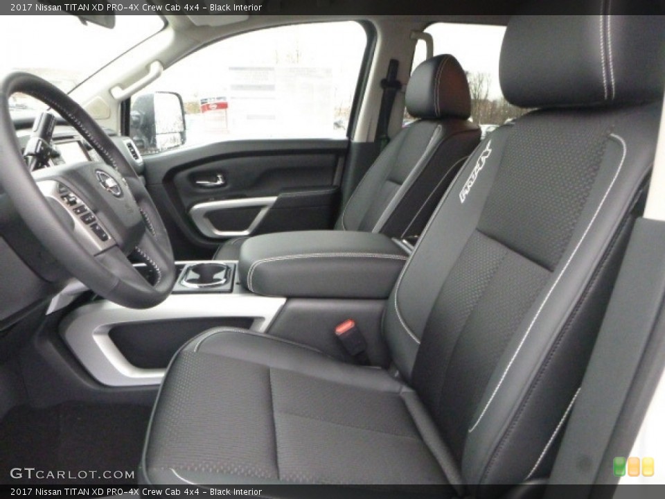 Black Interior Photo for the 2017 Nissan TITAN XD PRO-4X Crew Cab 4x4 #118299639