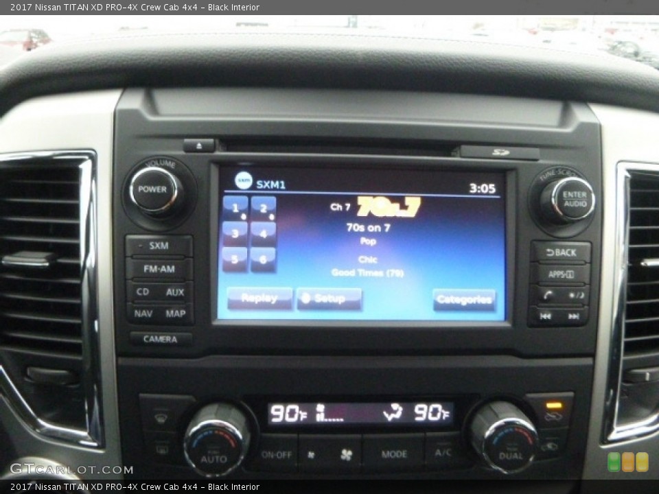 Black Interior Controls for the 2017 Nissan TITAN XD PRO-4X Crew Cab 4x4 #118299750