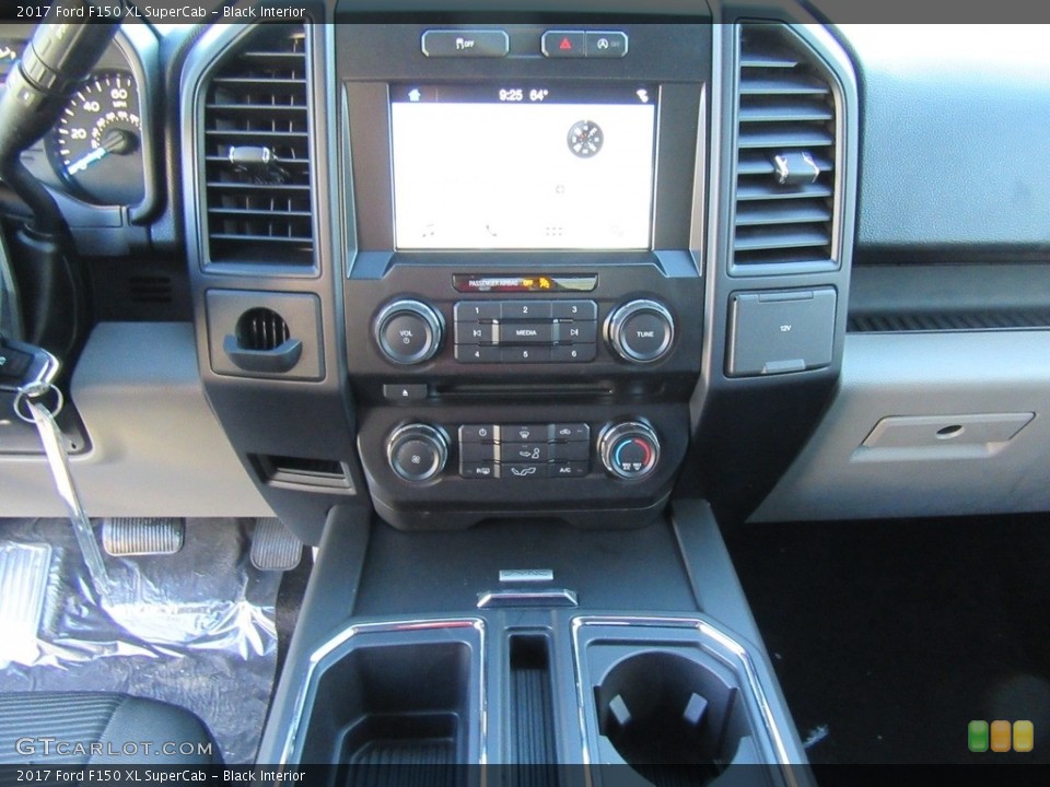 Black Interior Controls for the 2017 Ford F150 XL SuperCab #118304775