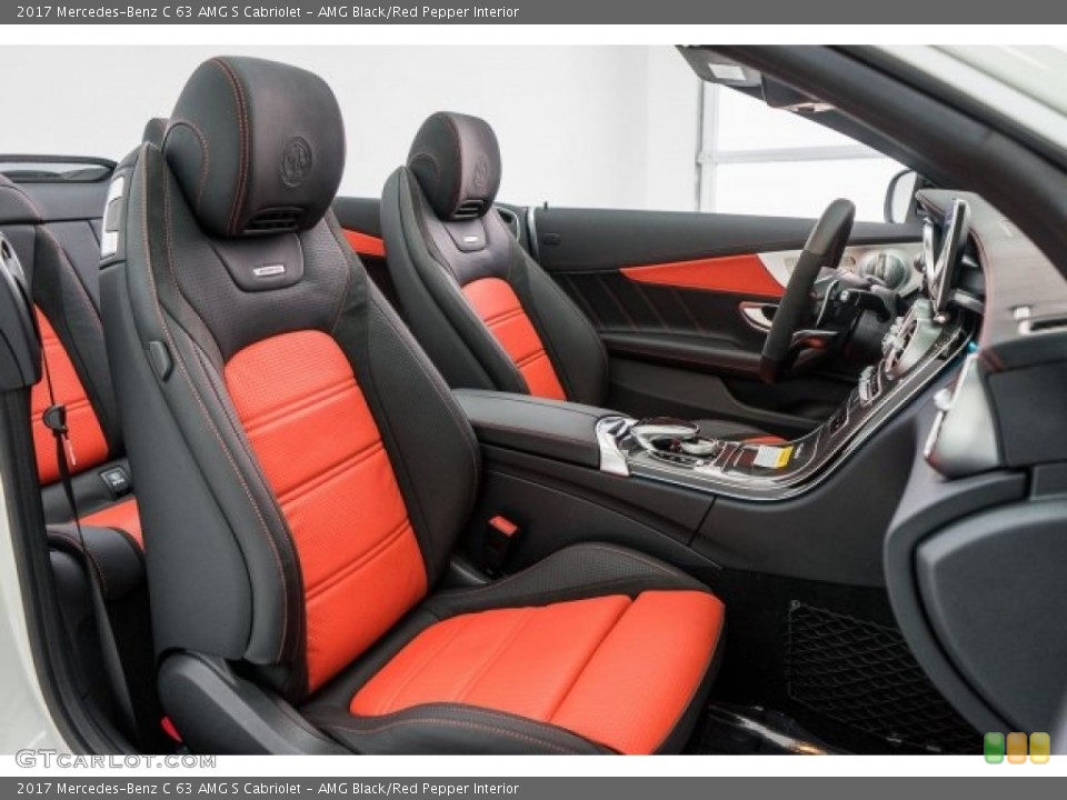 AMG Black/Red Pepper Interior Photo for the 2017 Mercedes-Benz C 63 AMG S Cabriolet #118310450