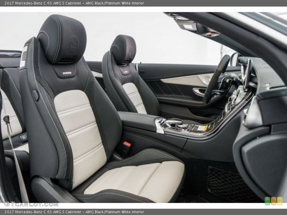 AMG Black/Platinum White Interior Photo for the 2017 Mercedes-Benz C 63 AMG S Cabriolet #118310924