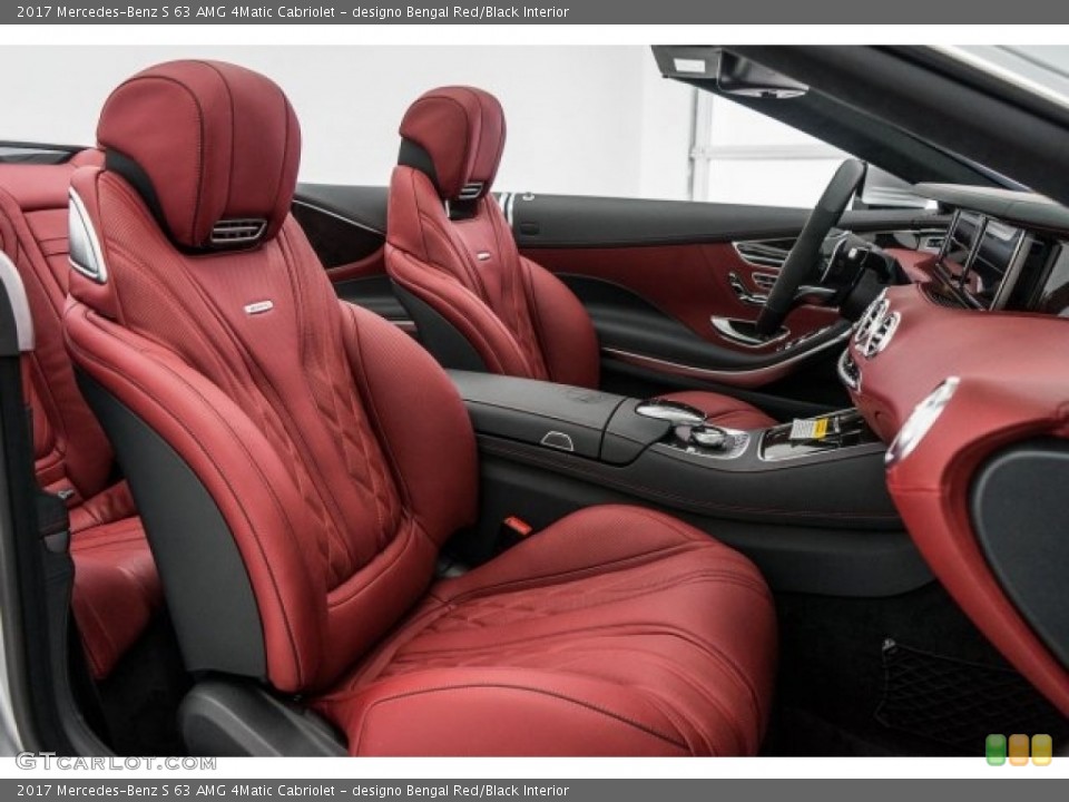 designo Bengal Red/Black Interior Photo for the 2017 Mercedes-Benz S 63 AMG 4Matic Cabriolet #118311467