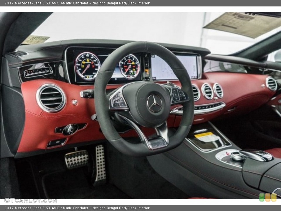 designo Bengal Red/Black Interior Controls for the 2017 Mercedes-Benz S 63 AMG 4Matic Cabriolet #118311485