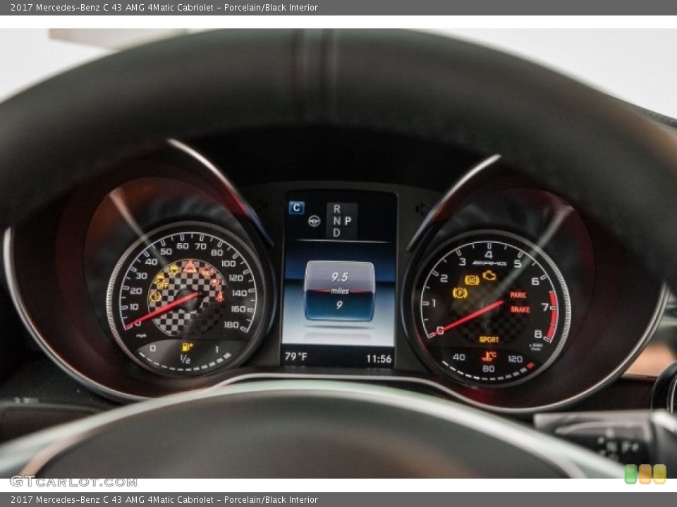 Porcelain/Black Interior Gauges for the 2017 Mercedes-Benz C 43 AMG 4Matic Cabriolet #118311490