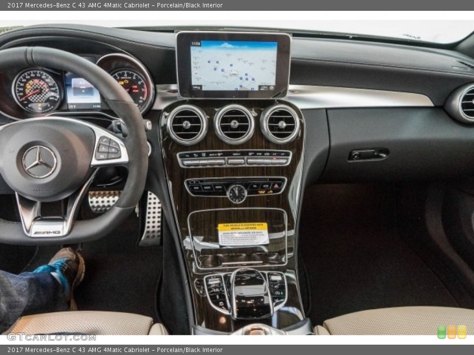 Porcelain/Black Interior Dashboard for the 2017 Mercedes-Benz C 43 AMG 4Matic Cabriolet #118311509