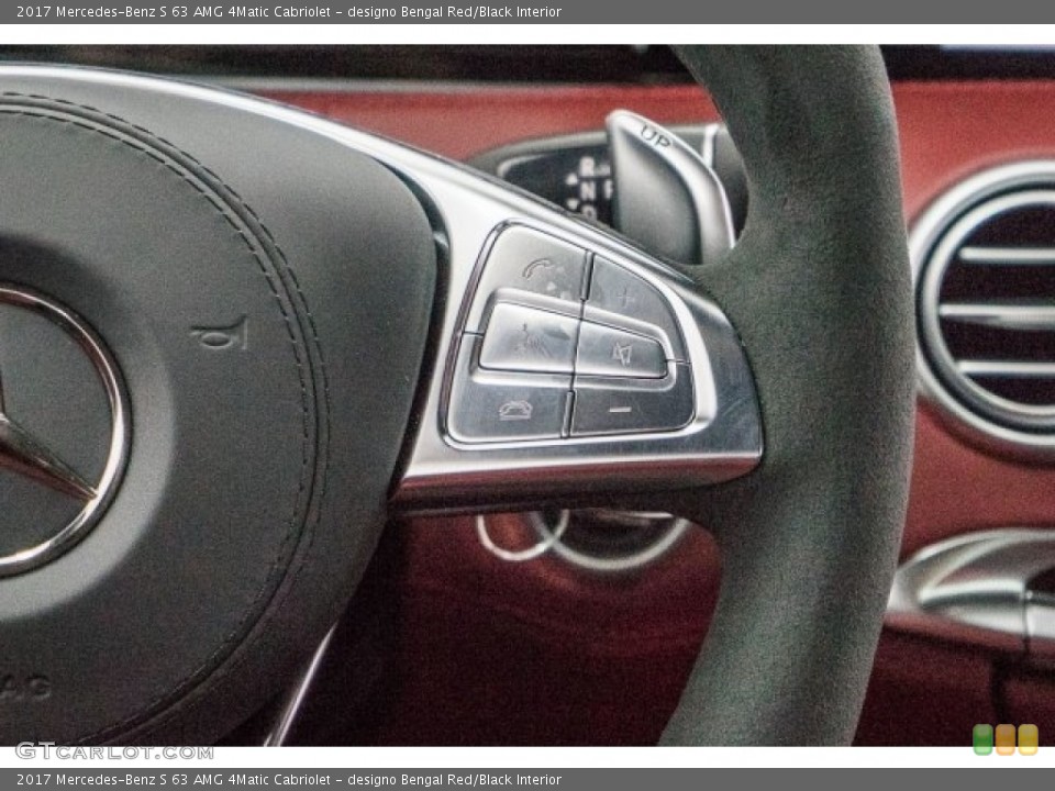 designo Bengal Red/Black Interior Controls for the 2017 Mercedes-Benz S 63 AMG 4Matic Cabriolet #118311845