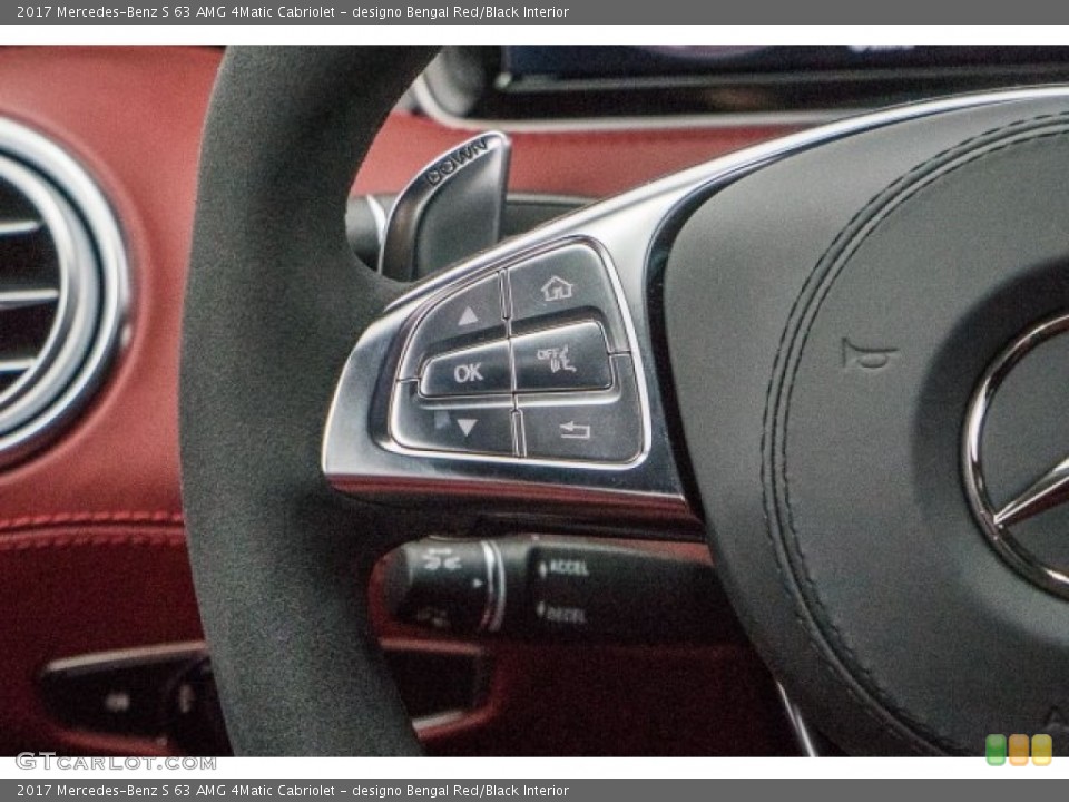 designo Bengal Red/Black Interior Controls for the 2017 Mercedes-Benz S 63 AMG 4Matic Cabriolet #118311866