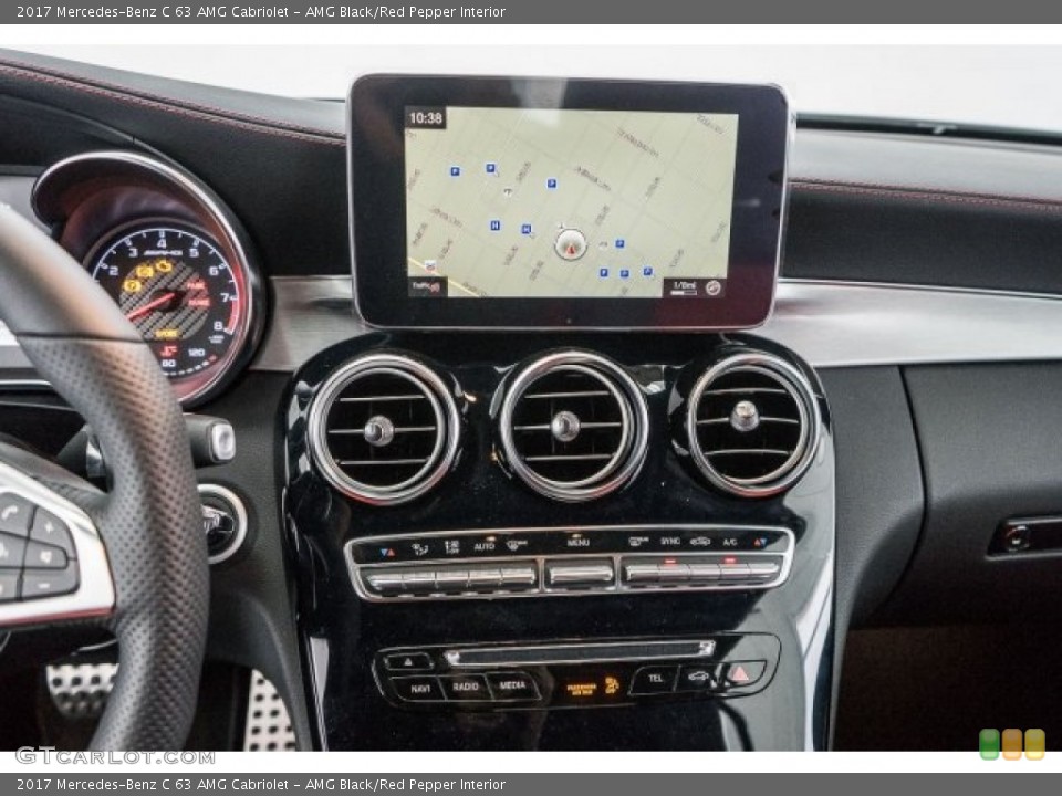 AMG Black/Red Pepper Interior Controls for the 2017 Mercedes-Benz C 63 AMG Cabriolet #118311932