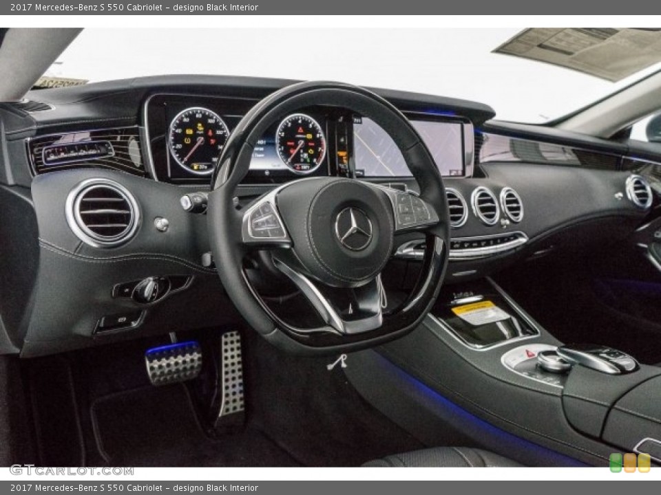 designo Black Interior Dashboard for the 2017 Mercedes-Benz S 550 Cabriolet #118311992