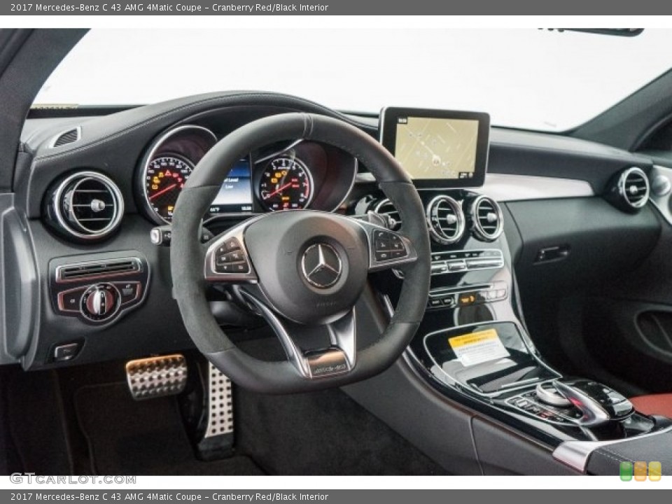 Cranberry Red/Black Interior Dashboard for the 2017 Mercedes-Benz C 43 AMG 4Matic Coupe #118312112