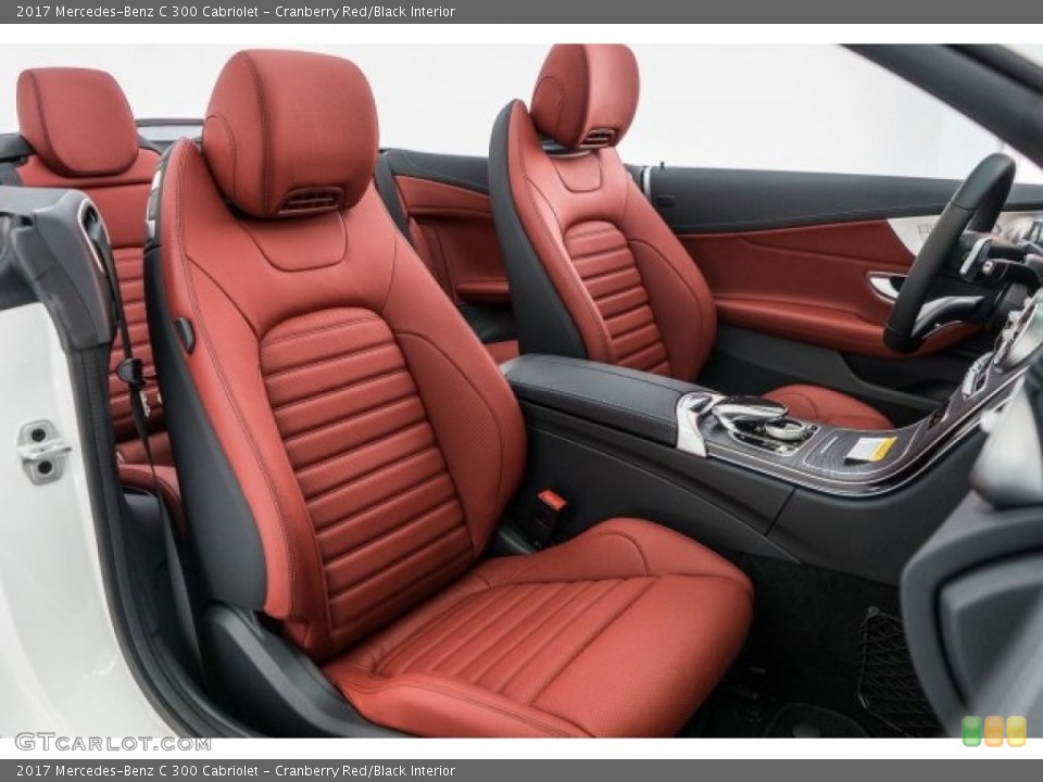 Cranberry Red/Black Interior Photo for the 2017 Mercedes-Benz C 300 Cabriolet #118312286