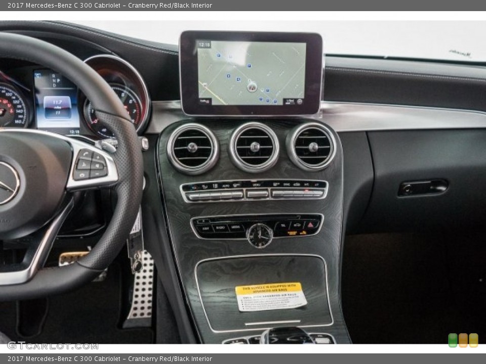 Cranberry Red/Black Interior Controls for the 2017 Mercedes-Benz C 300 Cabriolet #118312379
