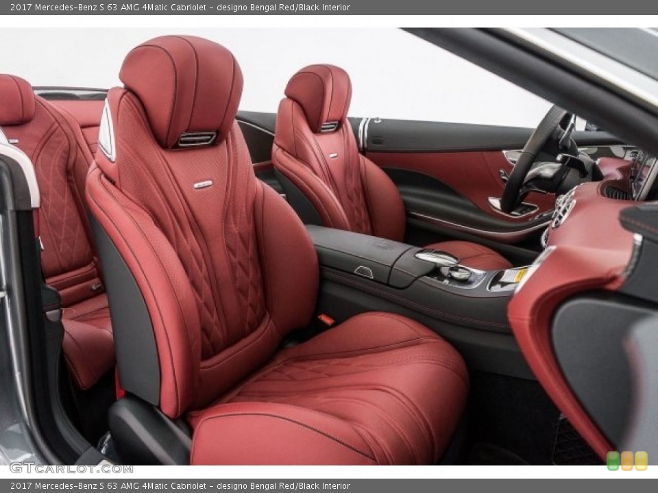 designo Bengal Red/Black Interior Photo for the 2017 Mercedes-Benz S 63 AMG 4Matic Cabriolet #118312383
