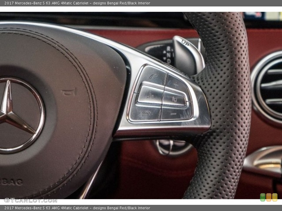 designo Bengal Red/Black Interior Controls for the 2017 Mercedes-Benz S 63 AMG 4Matic Cabriolet #118312442