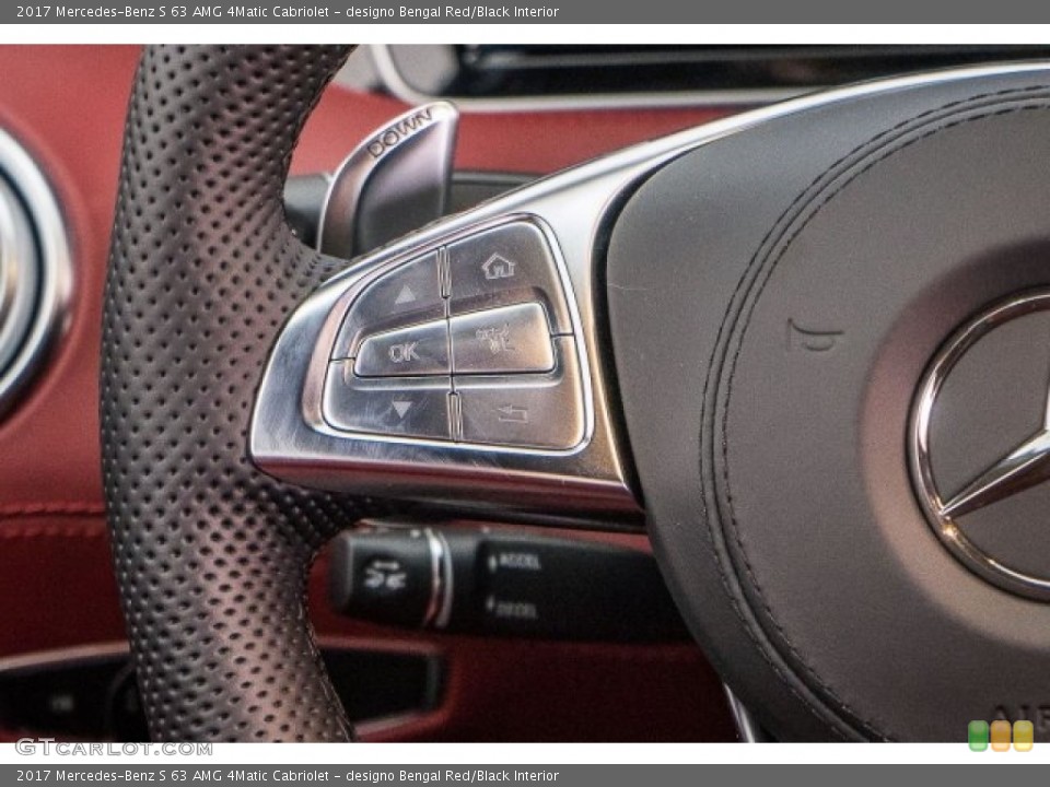 designo Bengal Red/Black Interior Controls for the 2017 Mercedes-Benz S 63 AMG 4Matic Cabriolet #118312460