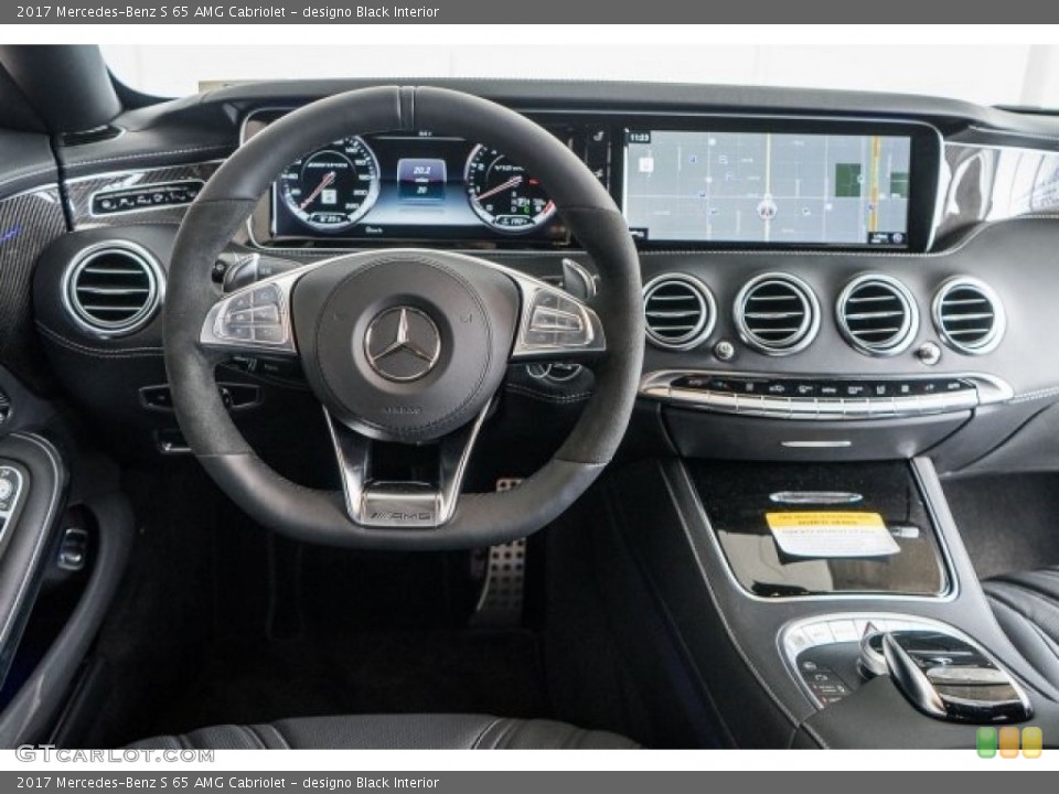 designo Black Interior Dashboard for the 2017 Mercedes-Benz S 65 AMG Cabriolet #118312799