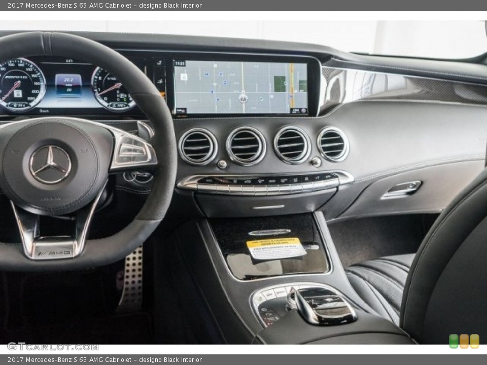 designo Black Interior Dashboard for the 2017 Mercedes-Benz S 65 AMG Cabriolet #118312817