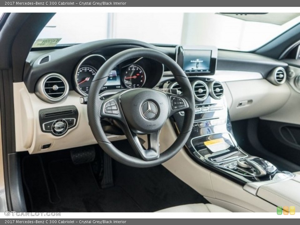 Crystal Grey/Black Interior Dashboard for the 2017 Mercedes-Benz C 300 Cabriolet #118313021