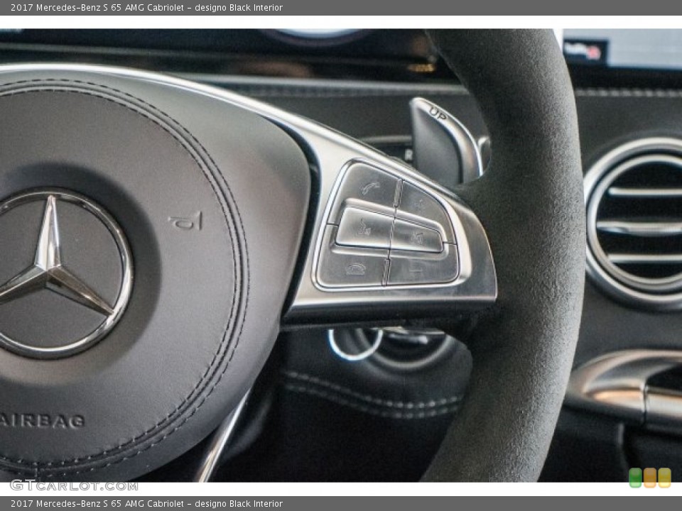 designo Black Interior Controls for the 2017 Mercedes-Benz S 65 AMG Cabriolet #118313028
