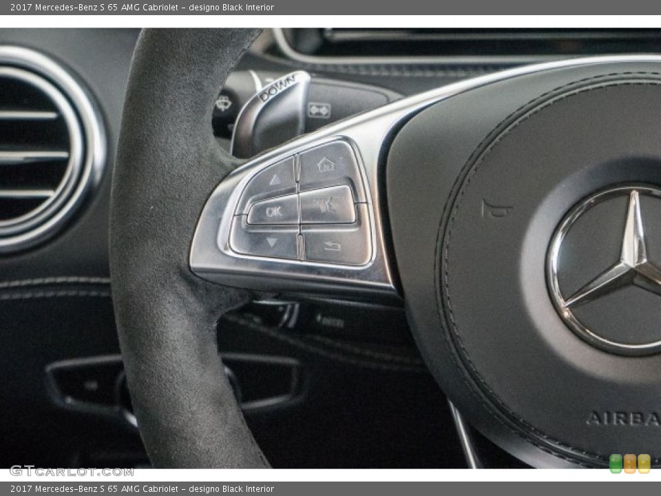 designo Black Interior Controls for the 2017 Mercedes-Benz S 65 AMG Cabriolet #118313048
