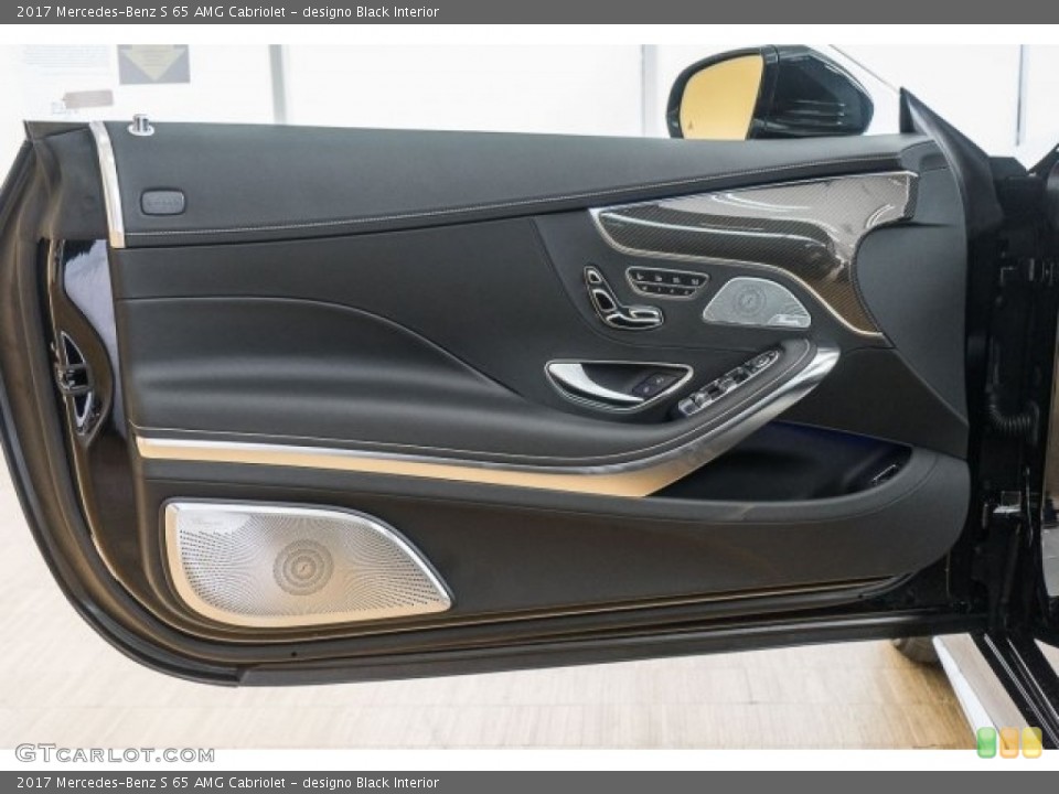designo Black Interior Door Panel for the 2017 Mercedes-Benz S 65 AMG Cabriolet #118313126