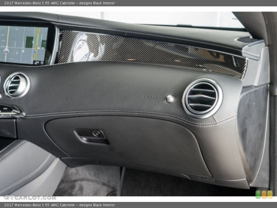 designo Black Interior Dashboard for the 2017 Mercedes-Benz S 65 AMG Cabriolet #118313147