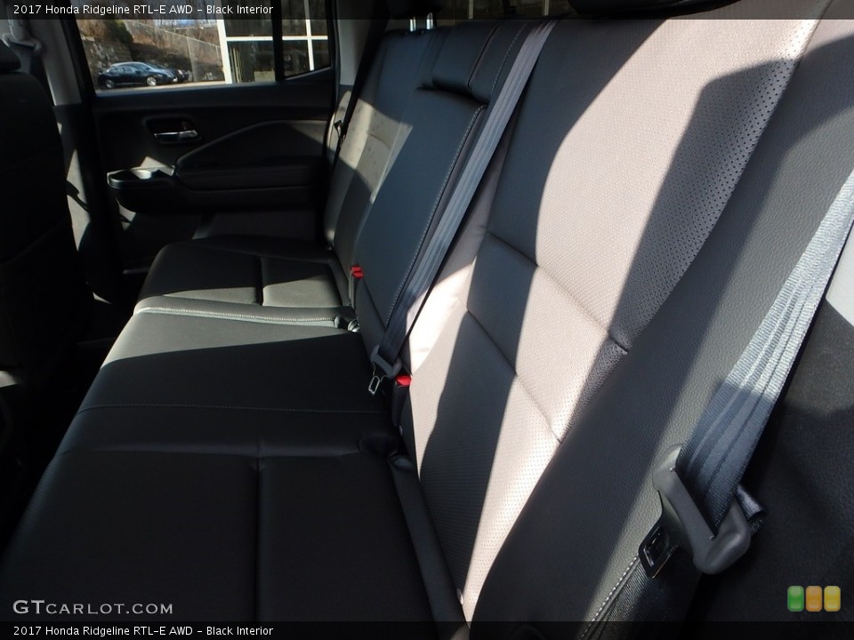 Black Interior Rear Seat for the 2017 Honda Ridgeline RTL-E AWD #118313180