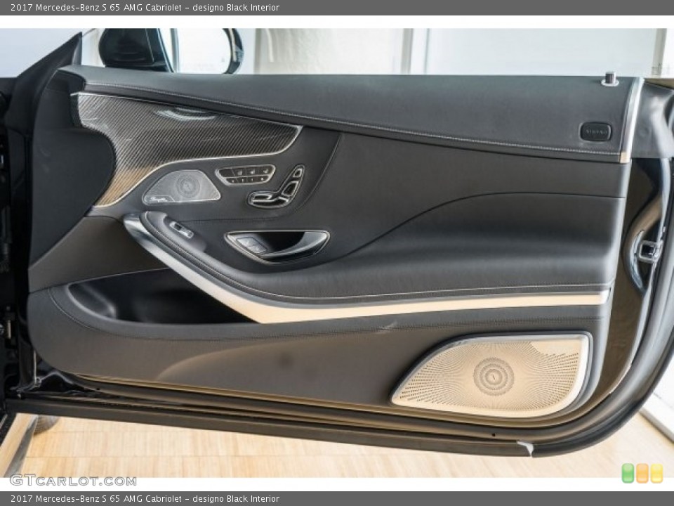 designo Black Interior Door Panel for the 2017 Mercedes-Benz S 65 AMG Cabriolet #118313189