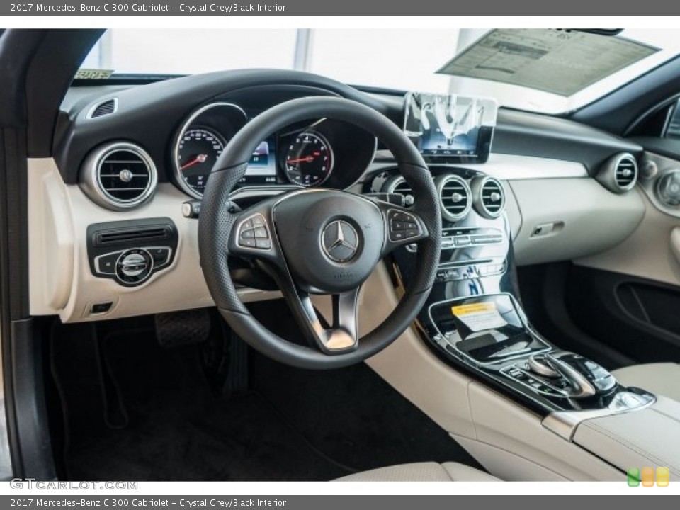 Crystal Grey/Black Interior Dashboard for the 2017 Mercedes-Benz C 300 Cabriolet #118313240