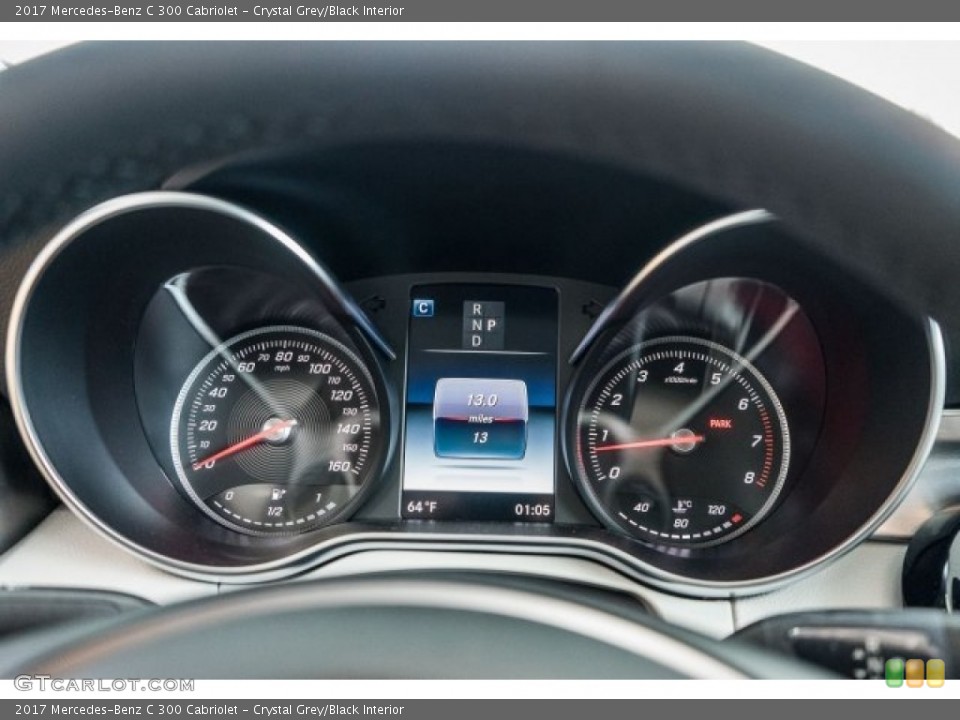 Crystal Grey/Black Interior Gauges for the 2017 Mercedes-Benz C 300 Cabriolet #118313261
