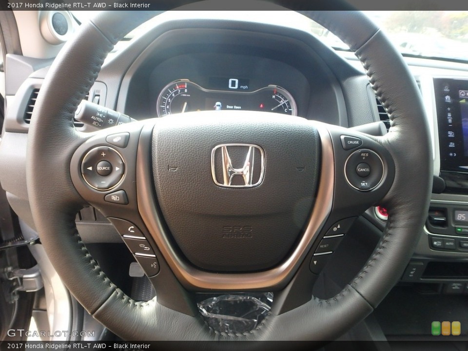 Black Interior Steering Wheel for the 2017 Honda Ridgeline RTL-T AWD #118314323