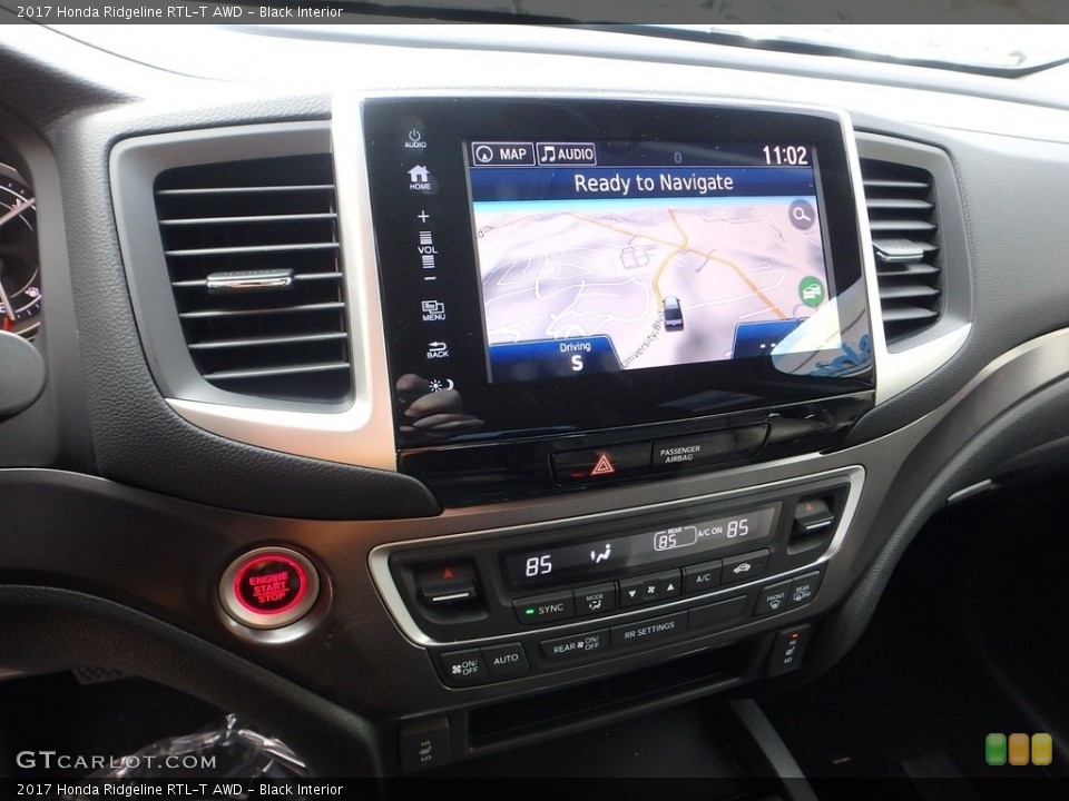 Black Interior Navigation for the 2017 Honda Ridgeline RTL-T AWD #118314353