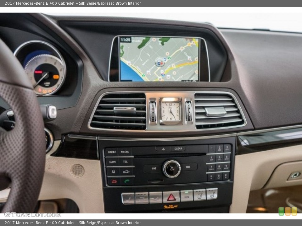 Silk Beige/Espresso Brown Interior Navigation for the 2017 Mercedes-Benz E 400 Cabriolet #118314419