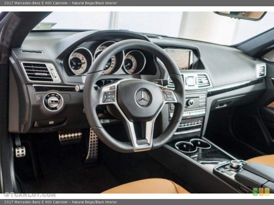 Natural Beige/Black Interior Dashboard for the 2017 Mercedes-Benz E 400 Cabriolet #118314806
