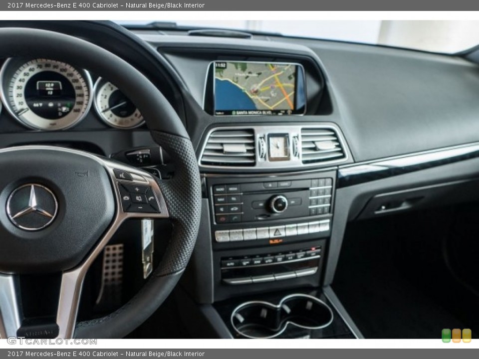 Natural Beige/Black Interior Controls for the 2017 Mercedes-Benz E 400 Cabriolet #118314845