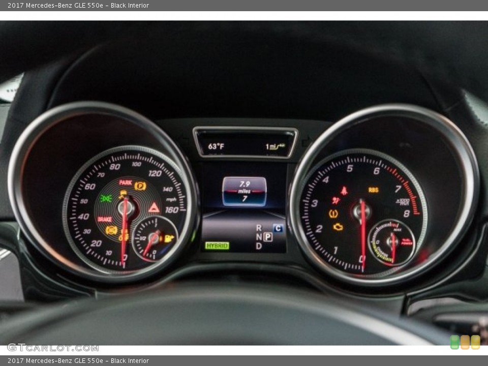 Black Interior Gauges for the 2017 Mercedes-Benz GLE 550e #118315349