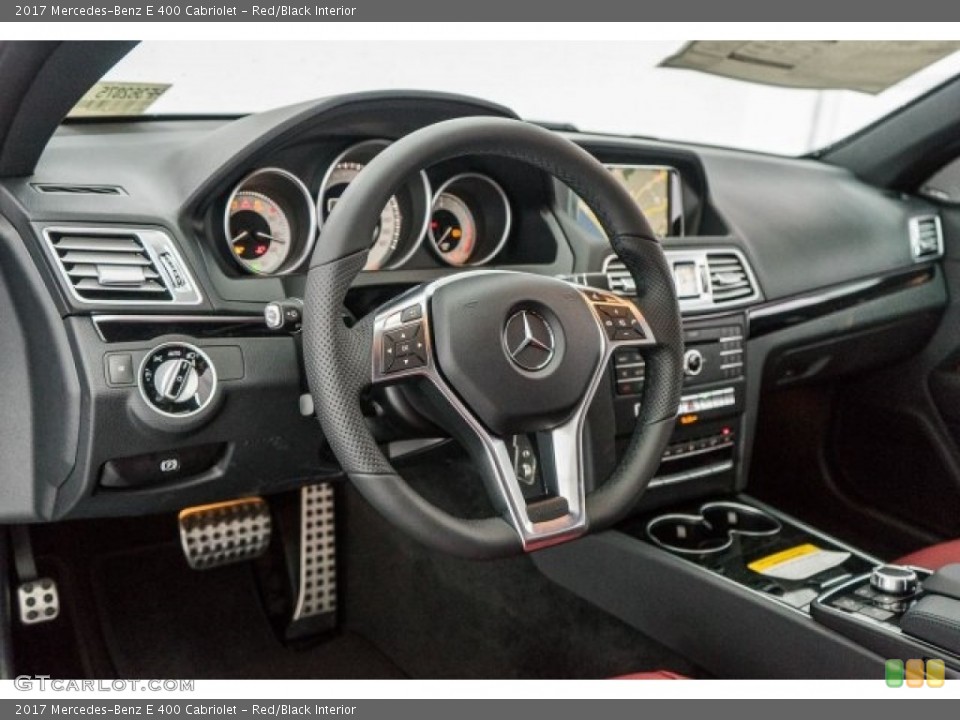 Red/Black Interior Dashboard for the 2017 Mercedes-Benz E 400 Cabriolet #118315481