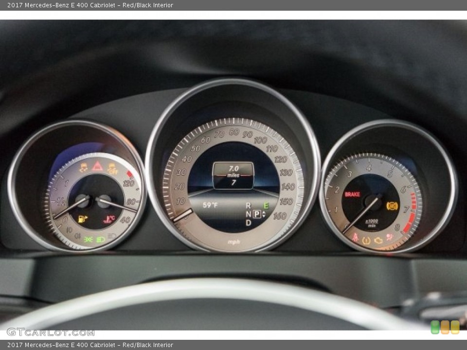 Red/Black Interior Gauges for the 2017 Mercedes-Benz E 400 Cabriolet #118315522