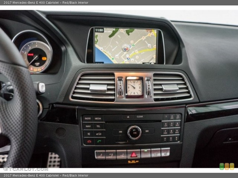Red/Black Interior Controls for the 2017 Mercedes-Benz E 400 Cabriolet #118315544