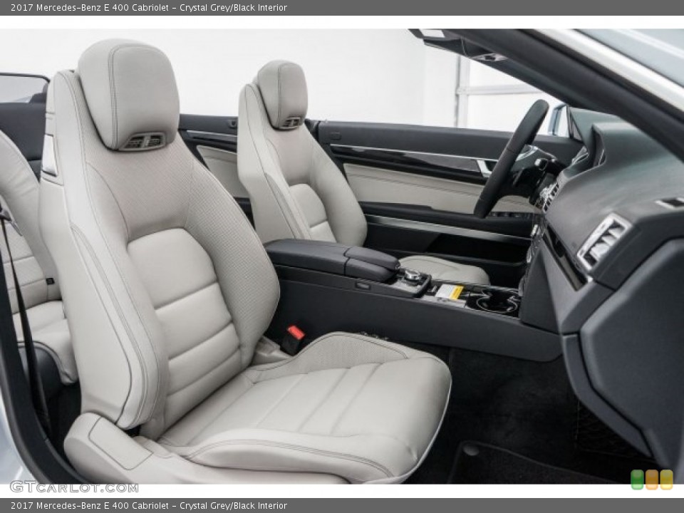 Crystal Grey/Black 2017 Mercedes-Benz E Interiors