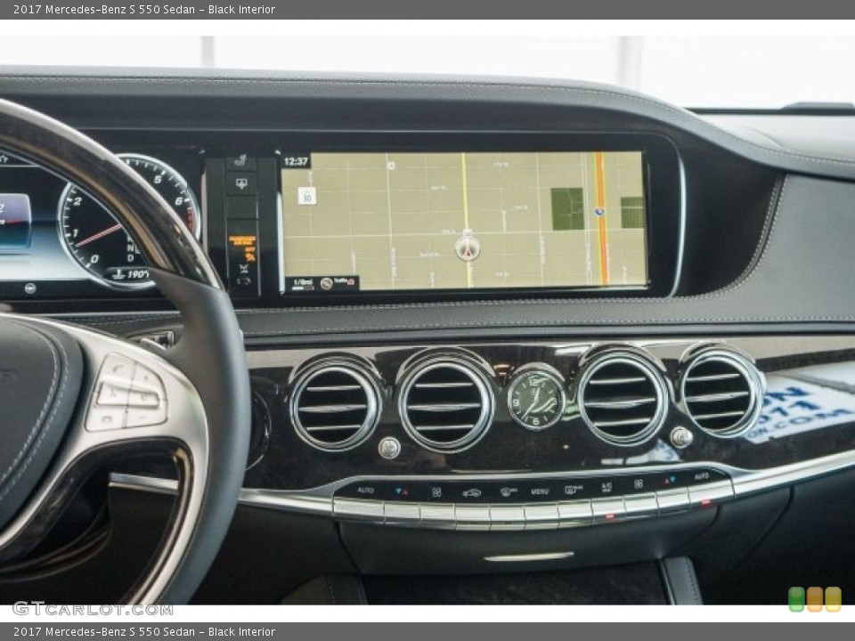 Black Interior Navigation for the 2017 Mercedes-Benz S 550 Sedan #118315784