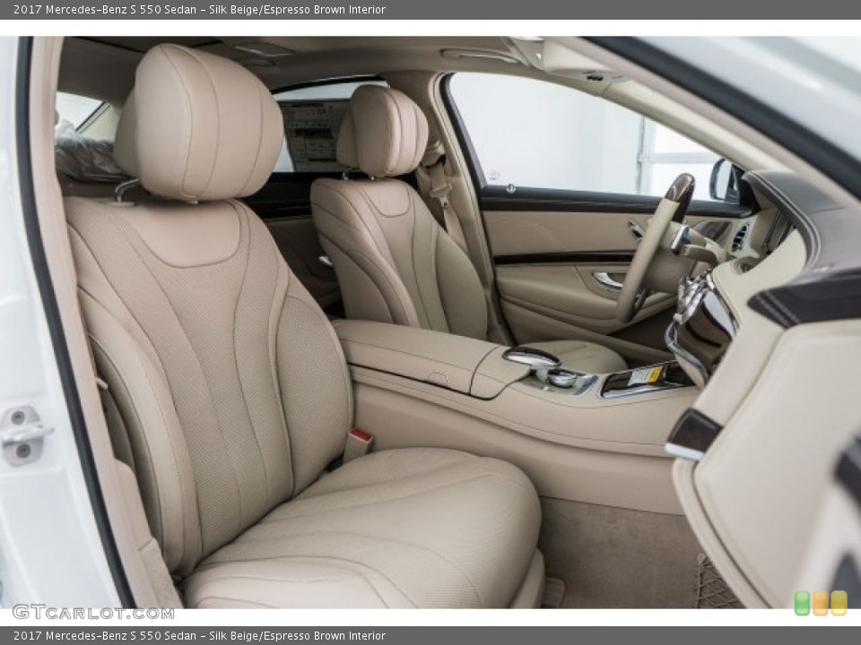 Silk Beige/Espresso Brown Interior Photo for the 2017 Mercedes-Benz S 550 Sedan #118315934