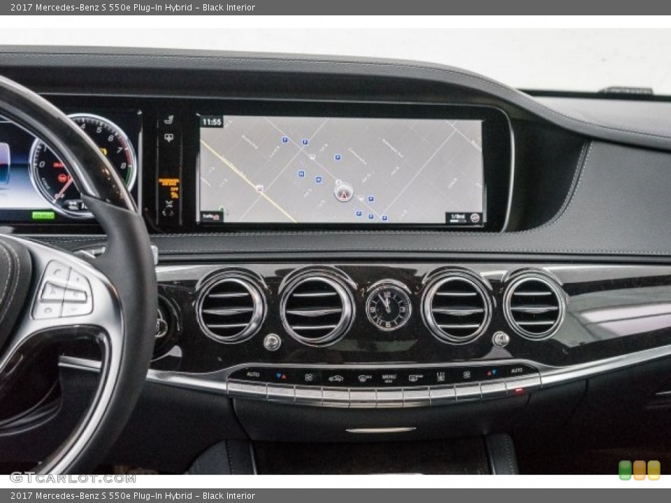 Black Interior Navigation for the 2017 Mercedes-Benz S 550e Plug-In Hybrid #118316246
