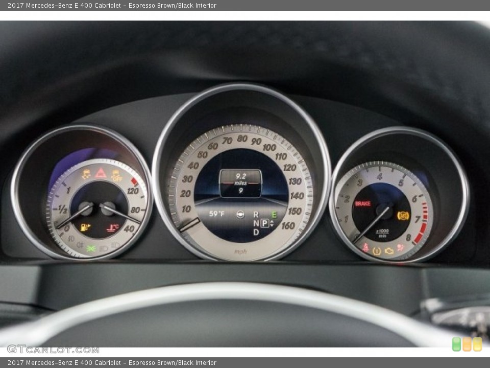 Espresso Brown/Black Interior Gauges for the 2017 Mercedes-Benz E 400 Cabriolet #118316615