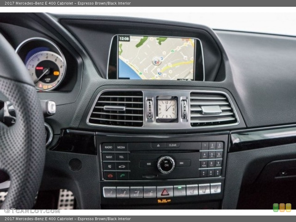 Espresso Brown/Black Interior Controls for the 2017 Mercedes-Benz E 400 Cabriolet #118316627