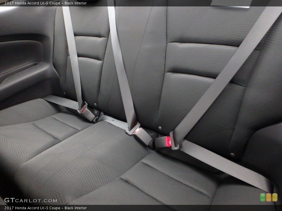 Black Interior Rear Seat for the 2017 Honda Accord LX-S Coupe #118317797