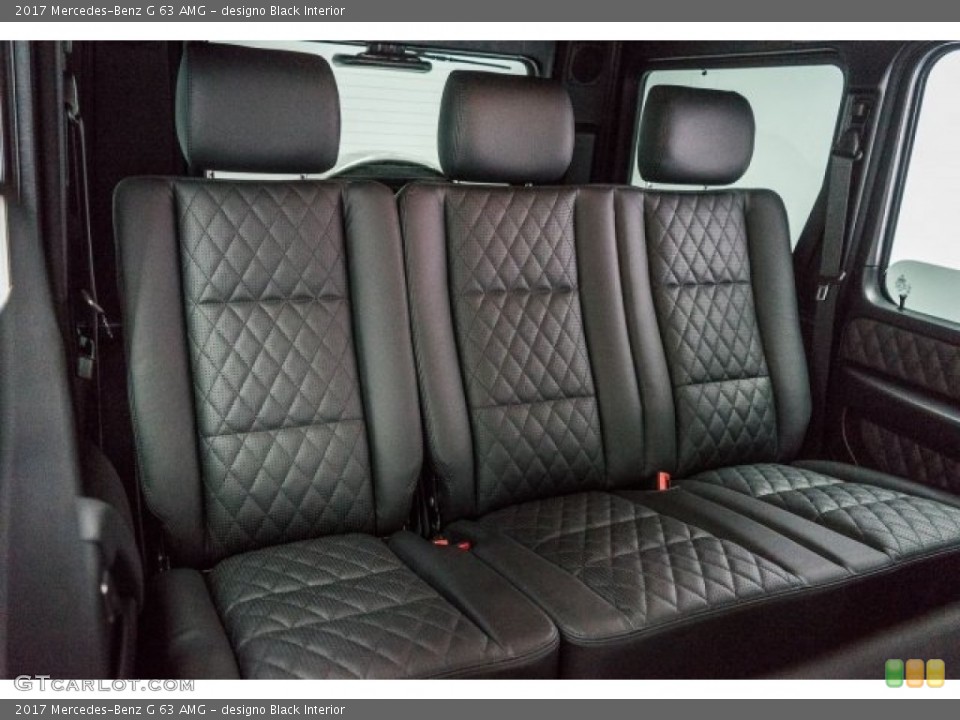 designo Black Interior Rear Seat for the 2017 Mercedes-Benz G 63 AMG #118318517