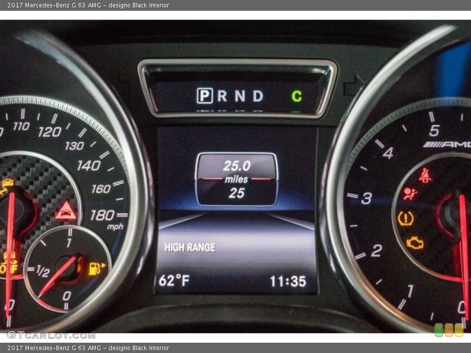 designo Black Interior Gauges for the 2017 Mercedes-Benz G 63 AMG #118318943